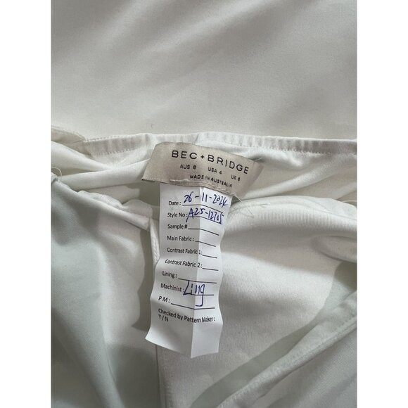 Bec + Bridge Nessie Cowl Neck Maxi Dress in White - Picture 6 of 6